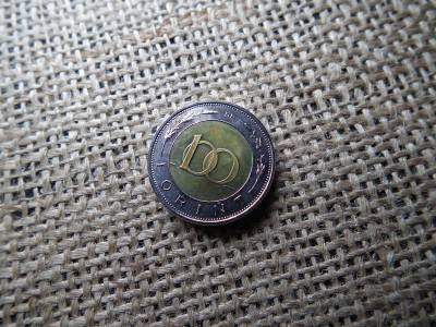 100 forintos érme, 2005, BU