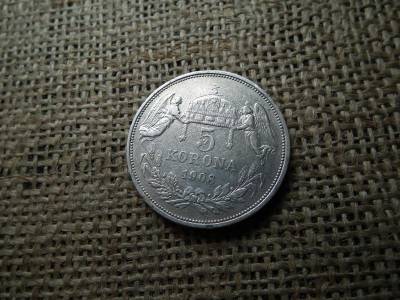 Ezüst 5 korona, 1908, KB