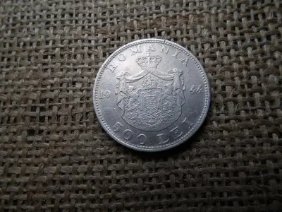 Románia, 500 lei, 1944, ezüst