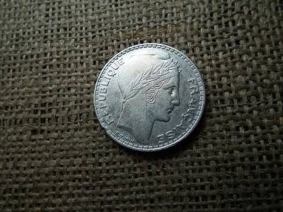 Franciaország, 20 frank, 1938, ezüst