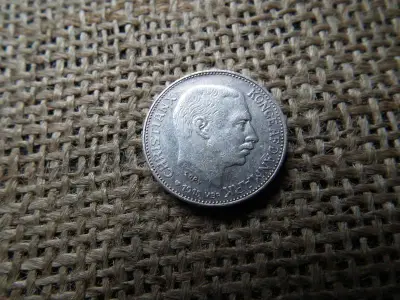 Dánia, 1 korona, 1915, 800/1000 ezüst, utánveret