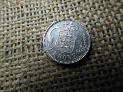 Dánia, 1 korona, 1915, 800/1000 ezüst, utánveret
