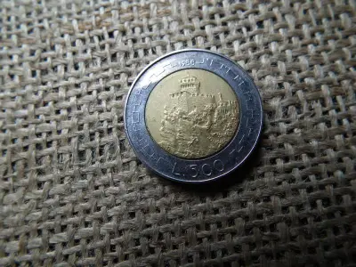 San Marino 500 líra érme, 1988, Második torony