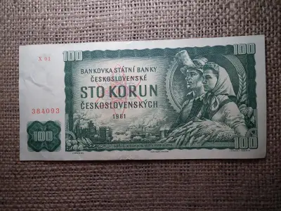 Csehszlovákia 100 korona, 1961, korun