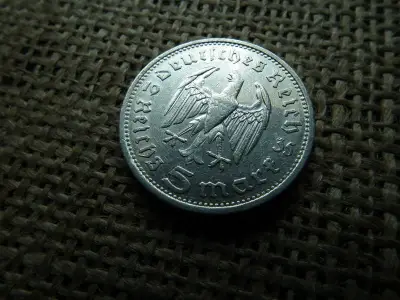 Birodalmi ezüst 5 márka, 1935 A