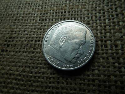 Birodalmi ezüst 5 márka, 1935 A