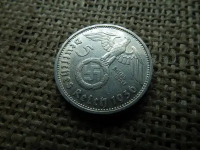 Birodalmi ezüst 5 márka, 1936 D