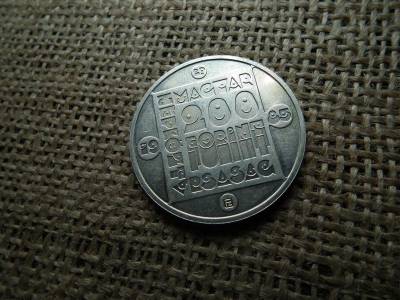Ezüst 200 forint, 1985, Mocsári Teknős, BU
