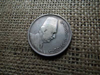 Egyiptom, 10 Qirsh, 1923, Fuad jobbra