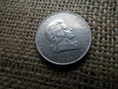 Ausztria 2 Schilling, 1931, Wolfgang Amadeus Mozart