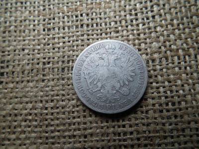 Ezüst 1 florin, 1860 V, ritka