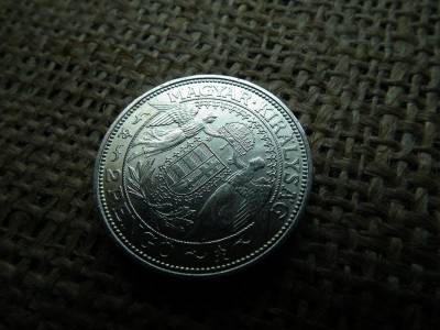 Ezüst 2 pengő, 1938, Extra, Ritka, Mosolygós Madonna