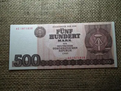 DDR 500 márka bankjegy, 1985, UNC, ritka
