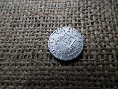 Szlovákia, 20 halierov 1942, fémpénz