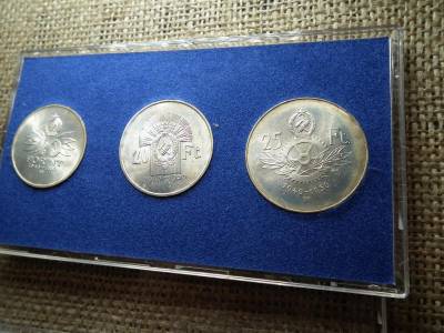 Ezüst Jó Forint Sor, 1956, 10-20-25 Forint, Tokos, Extra