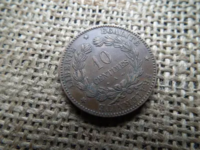 Franciaország 10 centimes, 1877 A