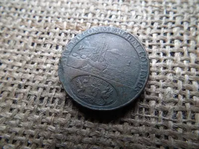 Anglia 1/2 penny, 1796, Angusshire - Dundee / Infirmary