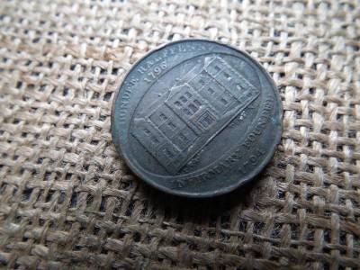 Anglia 1/2 penny, 1796, Angusshire - Dundee / Infirmary