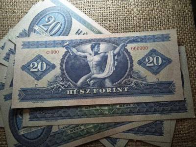 20 forintos bankjegy, 1947, nyomdai másolat