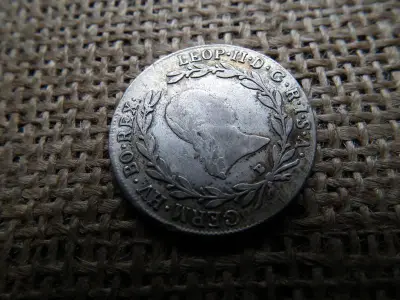 Lipót II. ezüst 20 krajcár, 1791 B
