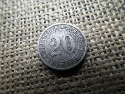 Birodalmi 20 pfennig, 1888 D