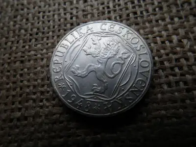 Csehszlovákia, 100 korona, 1948, ezüst