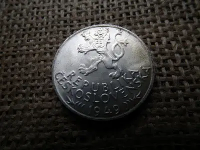 Csehszlovákia, 100 korona, 1949, ezüst