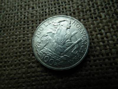 Csehszlovákia, 100 korona, 1949, ezüst