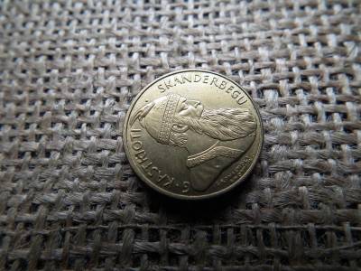 Albánia 20 Franga Ari, 1926, utánveret, Skanderbeg