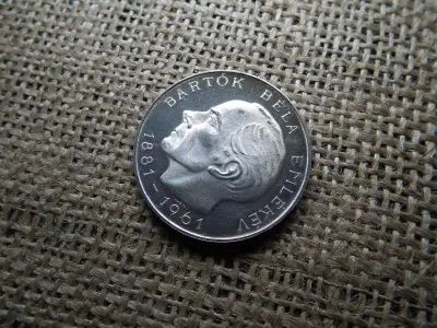 Ezüst 50 forint, 1961, Bartók Béla, BU