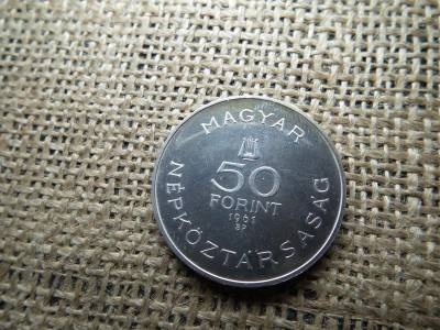 Ezüst 50 forint, 1961, Bartók Béla, BU