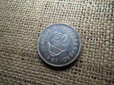Ezüst 50 forint, 1961 BU, Liszt Ferenc
