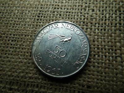 Ezüst 50 forint, 1967, Kodály Zoltán, BU