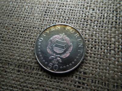 Ezüst 50 forint, 1968, BU, Semmelweis