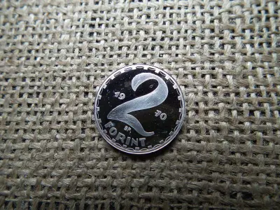 Ezüst 2 forintos, 1970, PP, 999/1000 utánveret