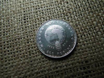 Ezüst 200 forint, 1992, Gólya, BU