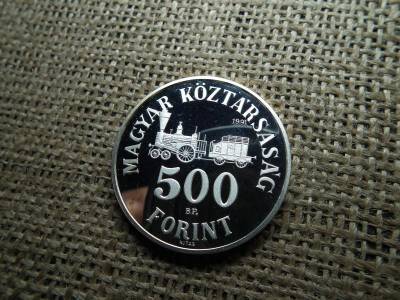 Ezüst 500 forintos érme, 1991, Széchenyi, PP