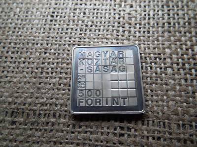 500 forintos érme, 2002, Rubik-kocka