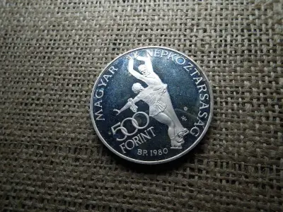 Ezüst 500 forint, 1980, Lake Placid, PP