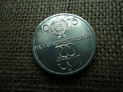 Ezüst 200 forint, 1975, Felszabadulás, BU