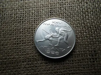 Ezüst 1000 forint, 1995, Atlanta, BU
