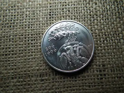 HONFOGLALÁS 2000 Forint, 1996, Ezüst, BU