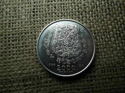 HONFOGLALÁS 2000 Forint, 1996, Ezüst, BU