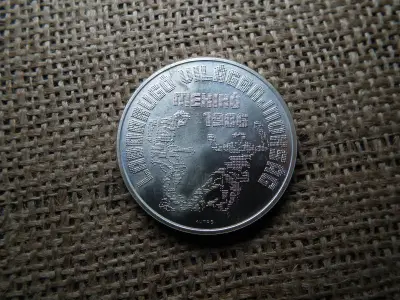 Ezüst 500 forintos érme, 1986, Mexikó