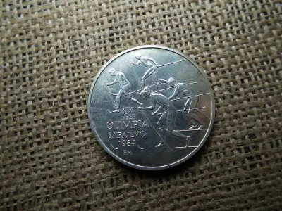 Ezüst 500 forint, 1984, Sarajevo