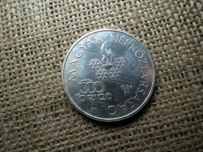 Ezüst 500 forint, 1984, Sarajevo