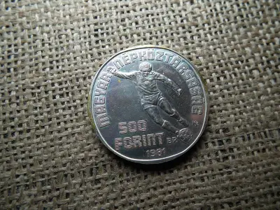 Ezüst 500 forint, 1981, Labdarúgó VB 1982