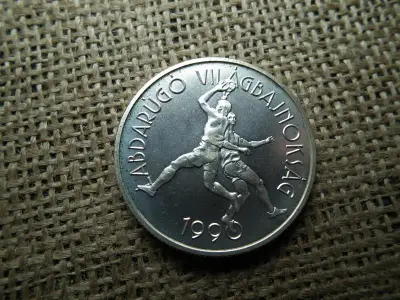 Ezüst 500 forint, 1989, Labdarúgó VB 1990