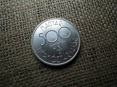 Ezüst 500 forint, 1989, Labdarúgó VB 1990