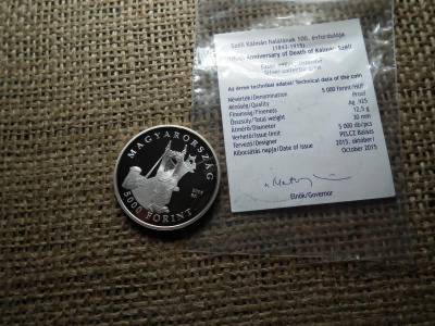 Ezüst 5000 forint, 2015, Széll Kálmán